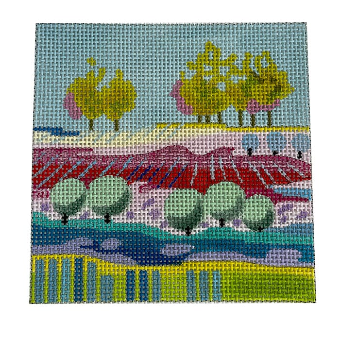 Colorful Landscape with Trees Insert