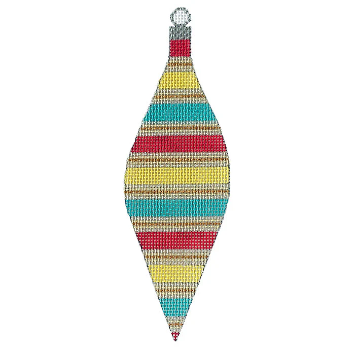 Colors of Christmas Ornament - Seashore Teardrop