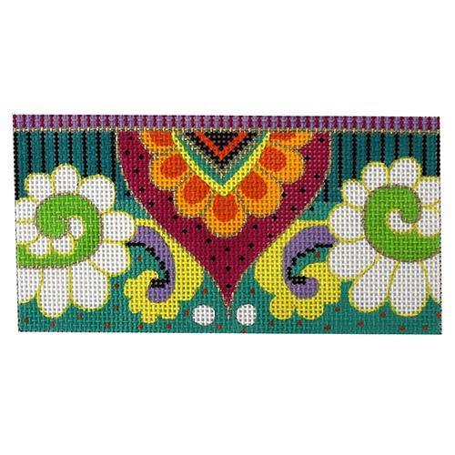 Green Swirl Pattern Eyeglass Case