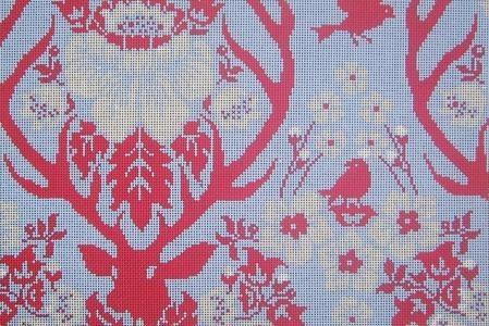 Antler Damask - Sky