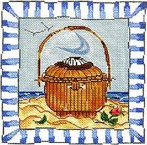 Blue Border ACK Basket