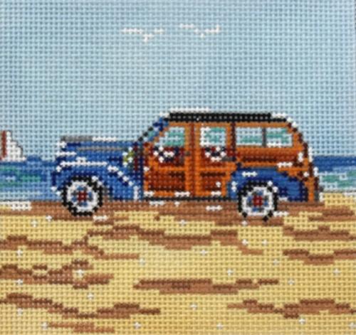 Dark Blue Woody Coaster