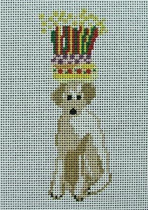 Golden Dog with Cake