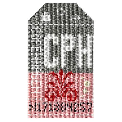 Copenhagen CPH Retro Travel Tag