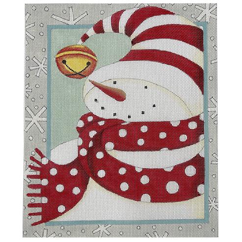Cozy Snowman with Scarf