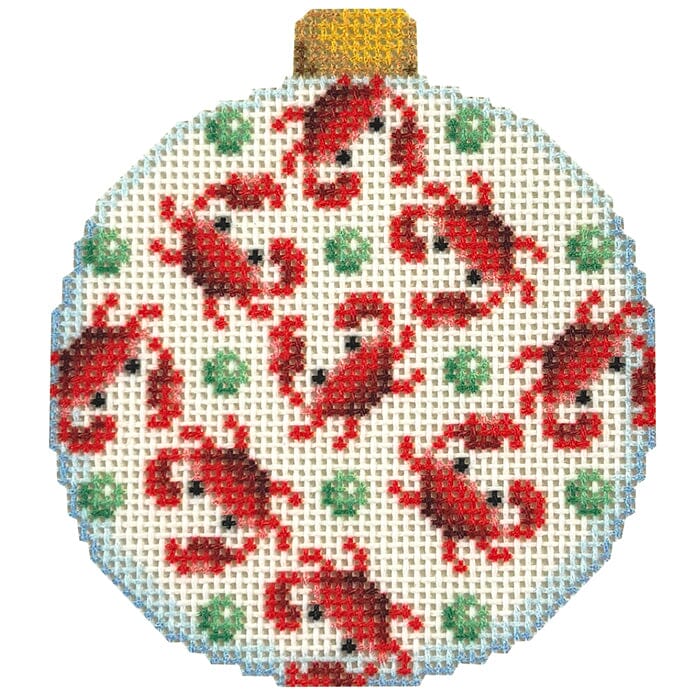 Crab Repeat Ball Ornament