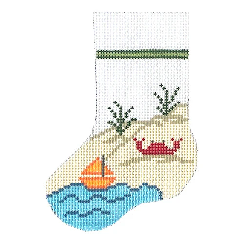 Crabby Christmas Mini Stocking