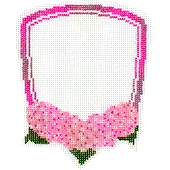 Crest with Hydrangeas - Hot Pink