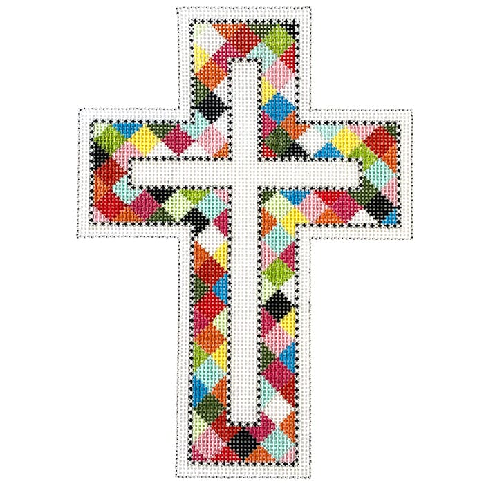 Cross #1 - Multi Color Squares