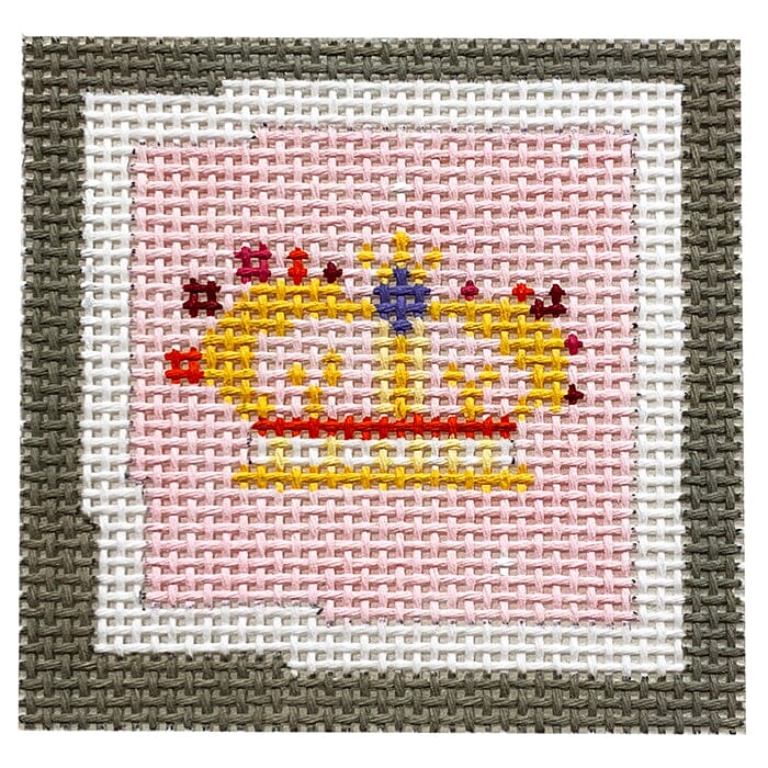 Crown with Amethyst Small Square