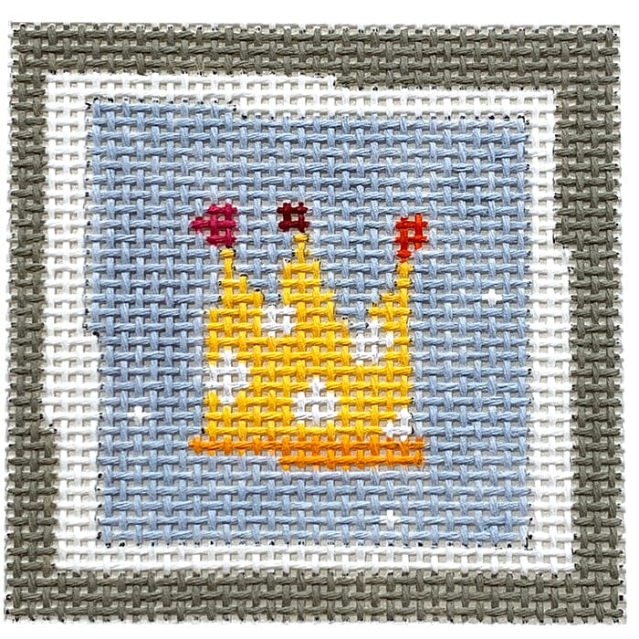 Crown with Dots Small Square