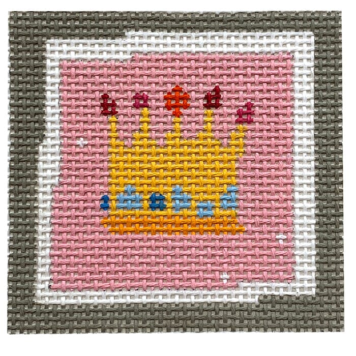 Crown with Jewels Small Square
