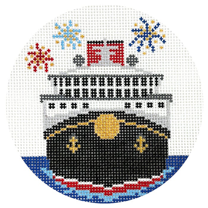 Cruise Ship with Fireworks