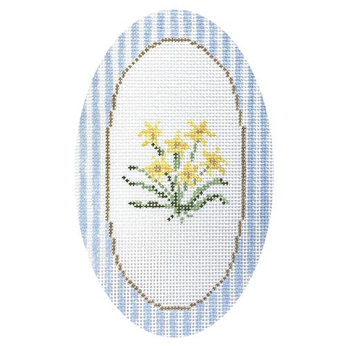 Daffodil Oval Ornament