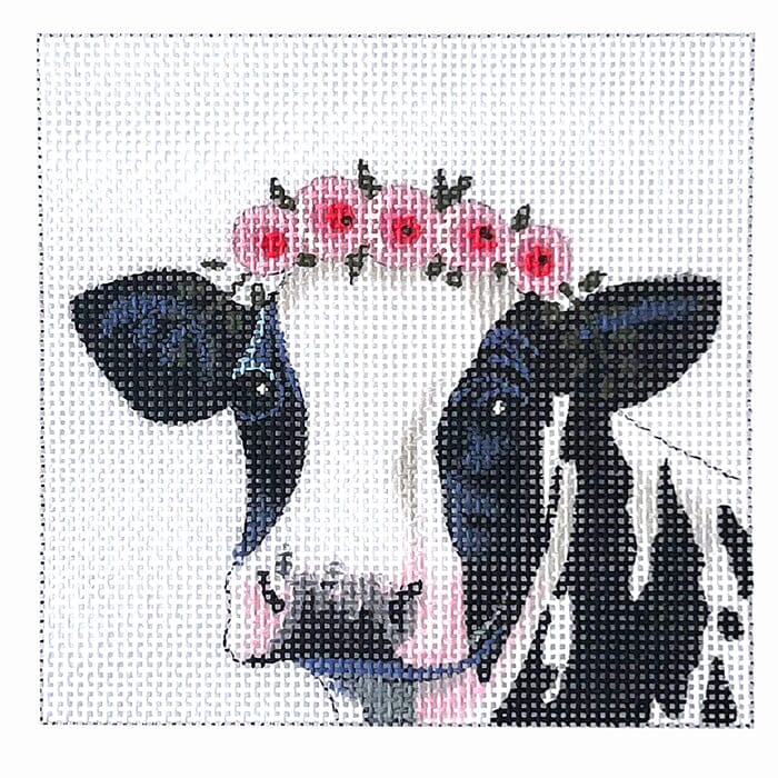 Dairy Cow with Floral Crown