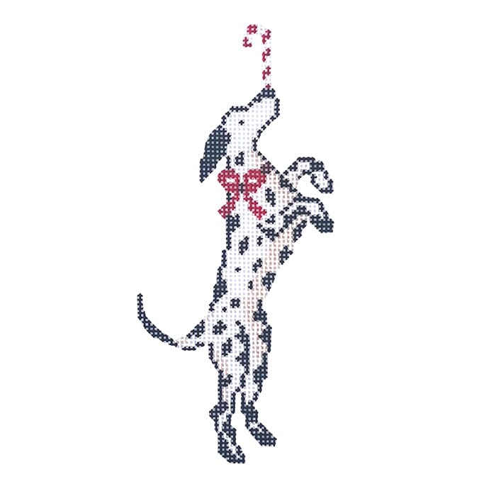 Dalmatian with Red Bow