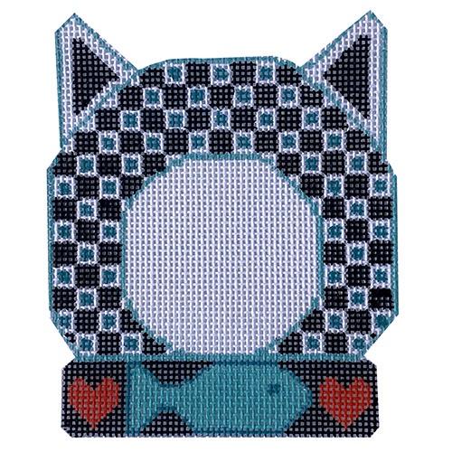 Cat Frame - Black and White Checkered