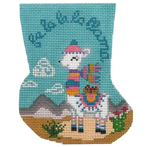 Fa La La La Llama Mini Stocking