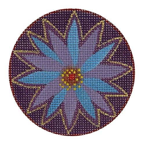 Floral Round - Blue