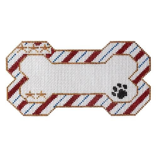 Stars and Stripes Bone Ornament