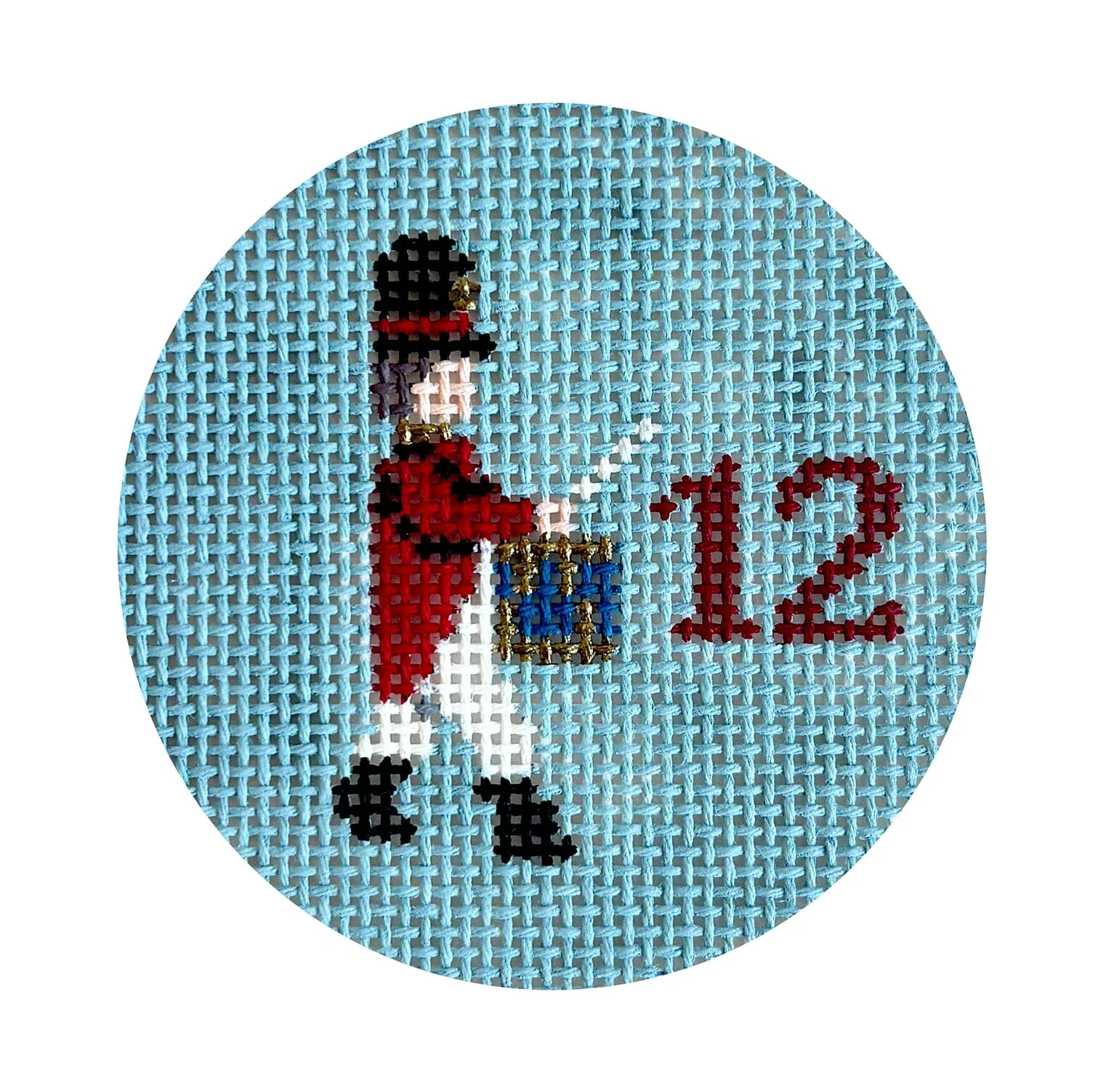Twelve Days, 12 Drummers Drumming, 2.5" Round