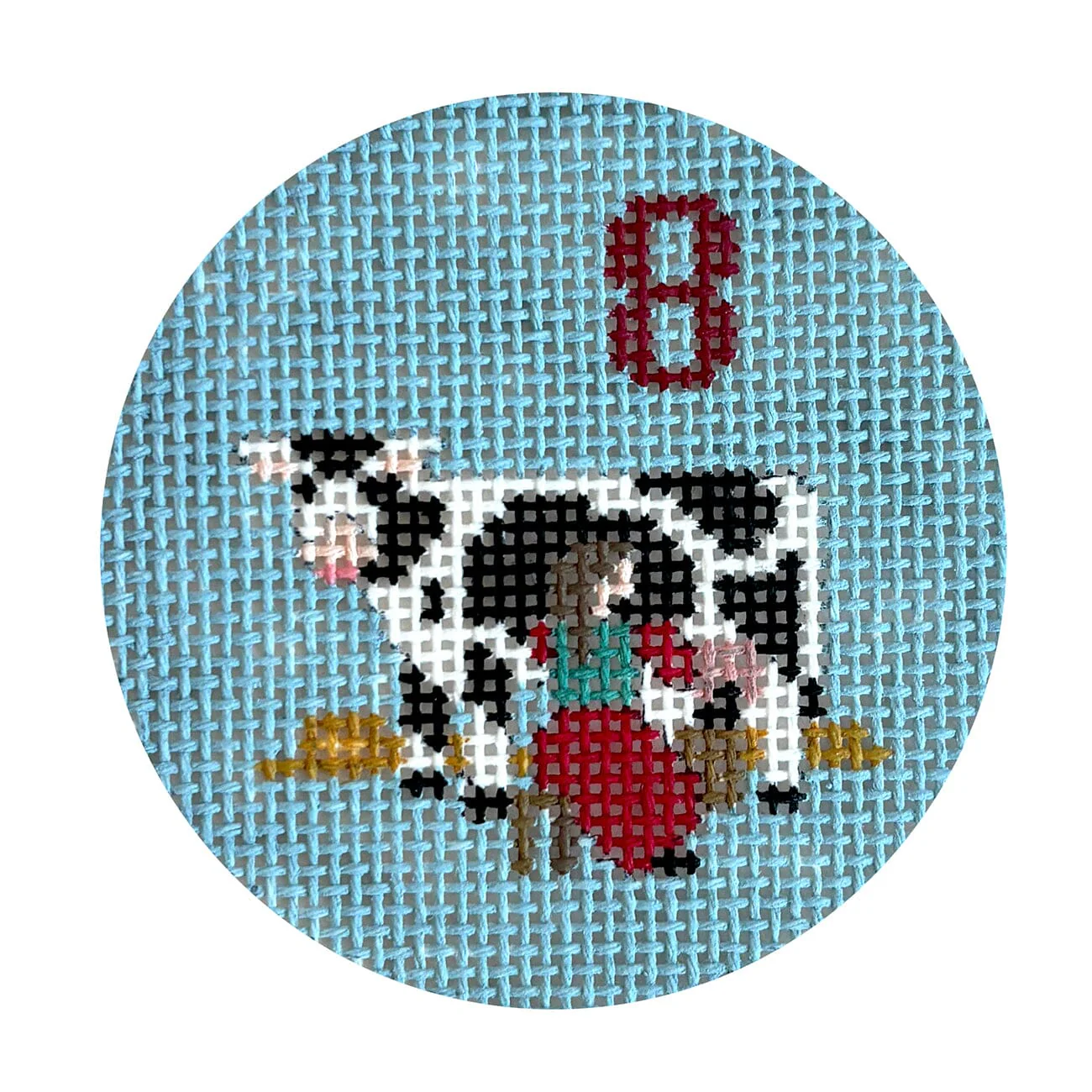 Twelve Days, 8 Maids Milking, 2.5" Round