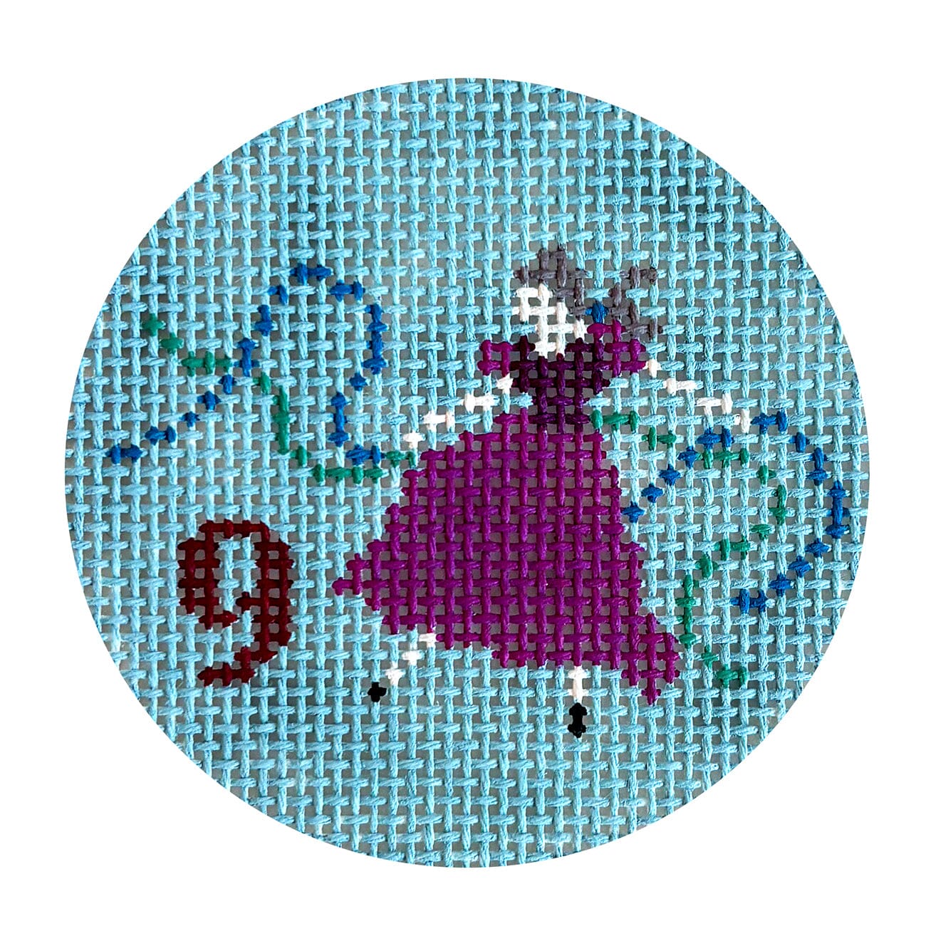 Twelve Days, 9 Ladies Dancing, 2.5" Round