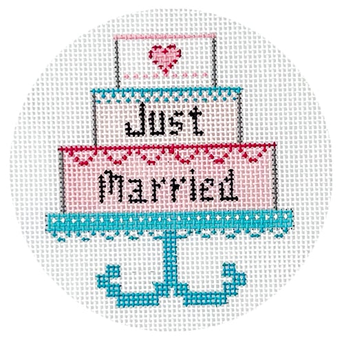 Just Married Cake Ornament