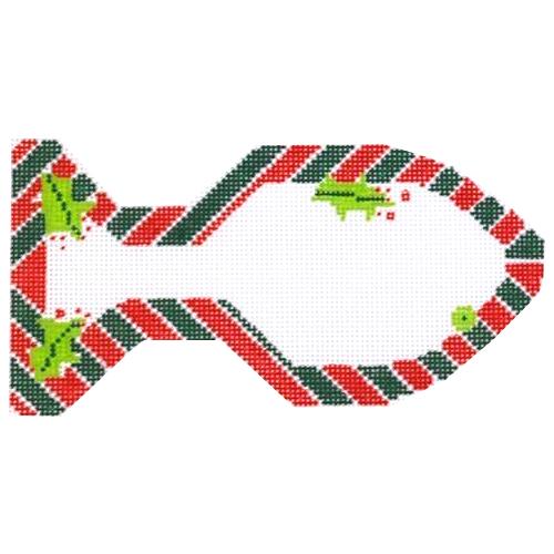 Candy Cane Cat Ornament
