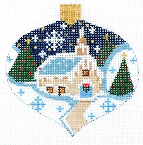 Winter Church Ornament