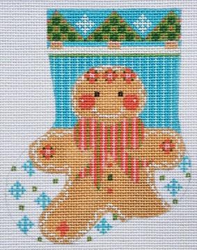 Gingerbread Girl Mini Stocking