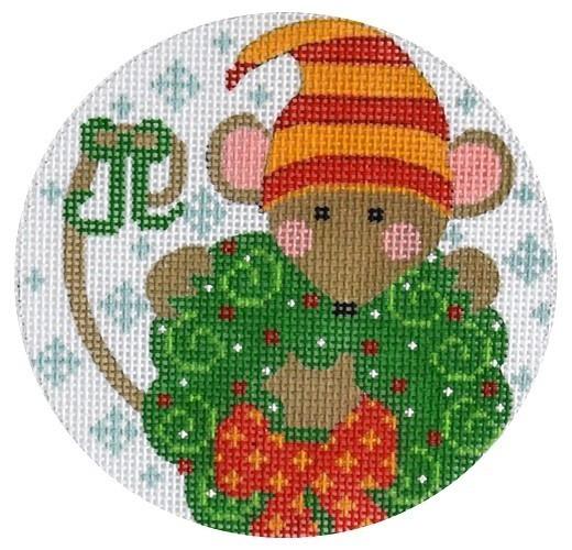 Wreath Mouse Ornament