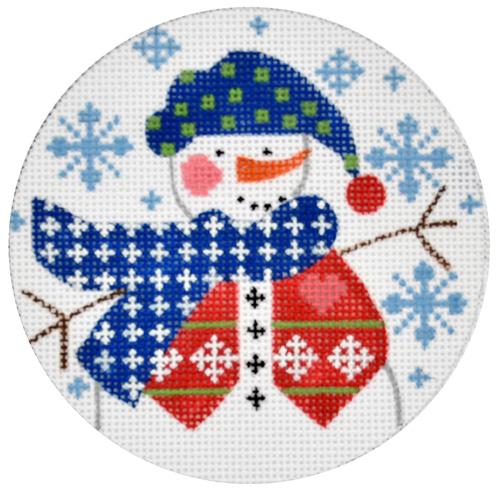 Snowman with Vest Ornament