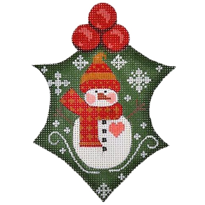Snowman Heart Holly