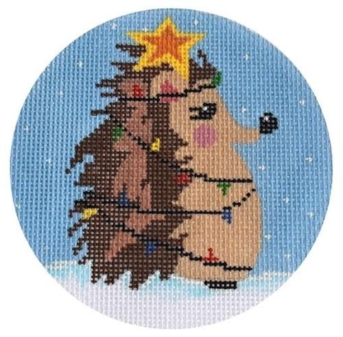 Christmas Tree Hedgehog Ornament