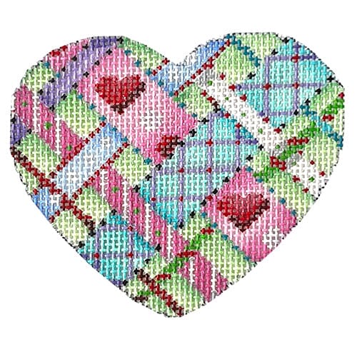Diagonal Woven Ribbons Heart