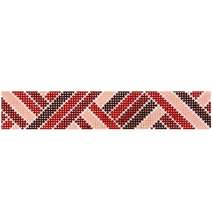 Diagonals Keychain Warm Neutral