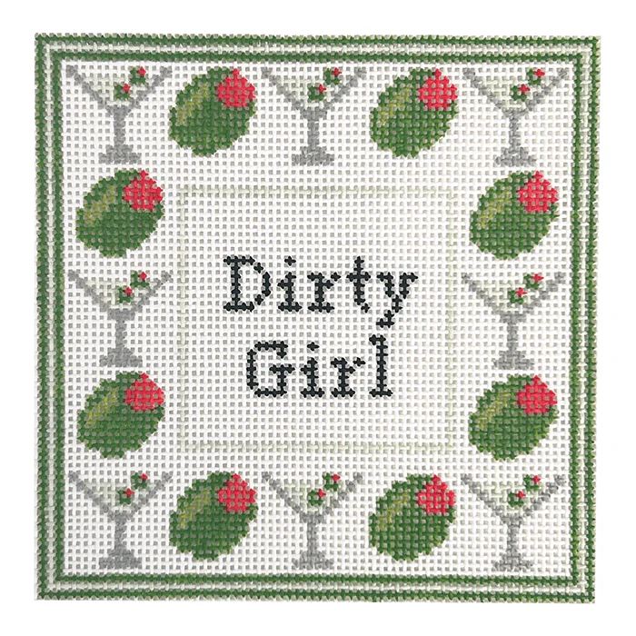 Dirty Girl Square Coaster