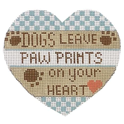 Dog Blue Checkered Heart on 13