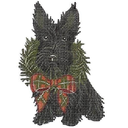 Dog: Holiay Scottie ornament