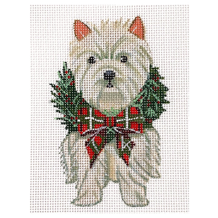 Dog: Holiday Westie Ornament