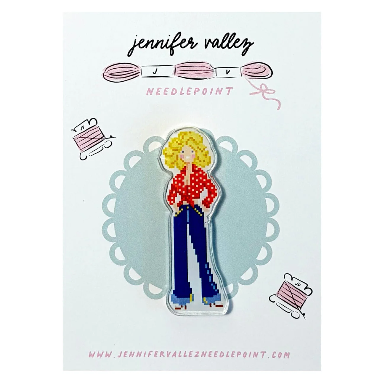 Dolly Acrylic Needle Minder