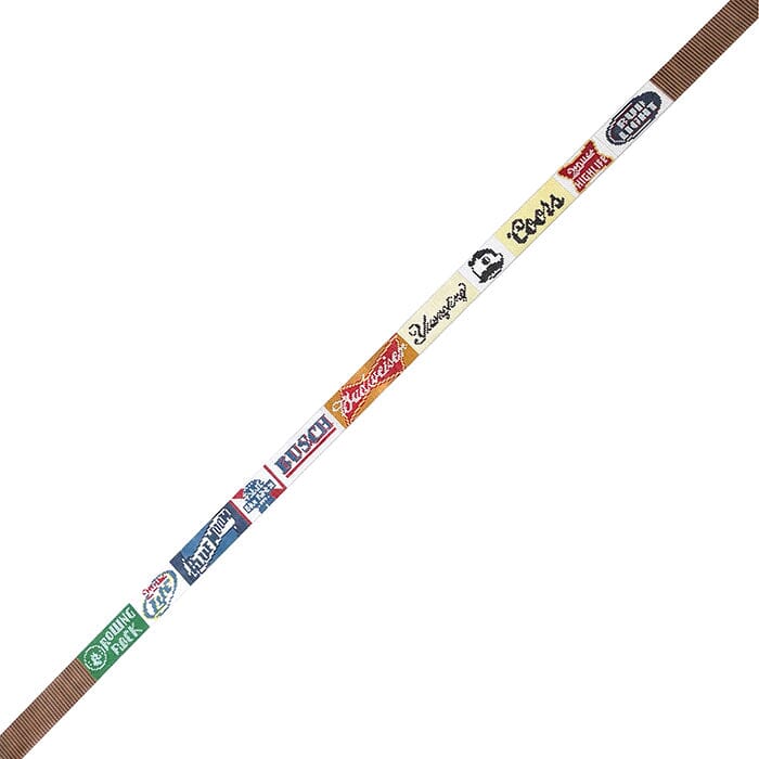 Domestic Beer Labels Belt with Stripes