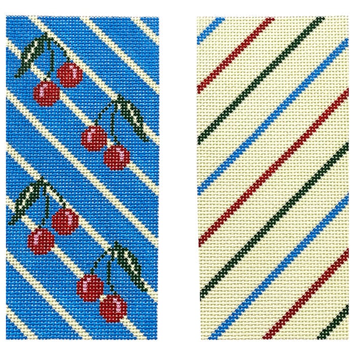 Double Cherry Stripe Eyeglass Case