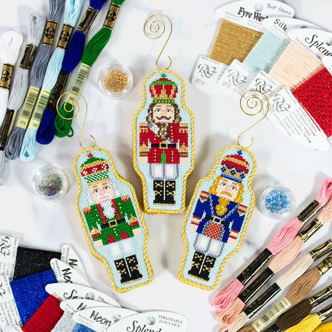 Double-Sided Nutcracker Ornament Kit - Blue - Image 3