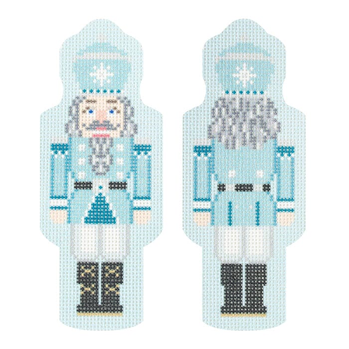 Double-Sided Nutcracker Ornament - Light Blue