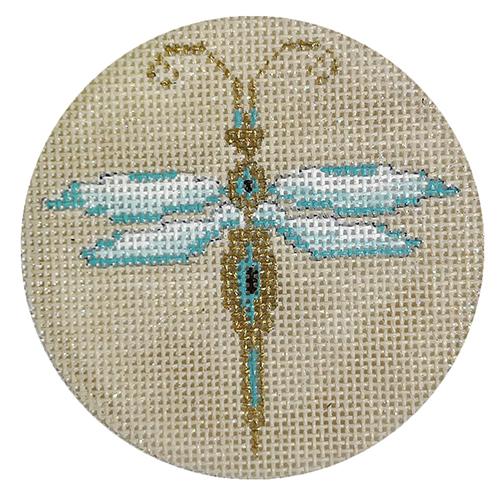 Dragonfly on Sand Round