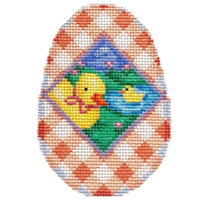 Ducks Scenic/Gingham Egg