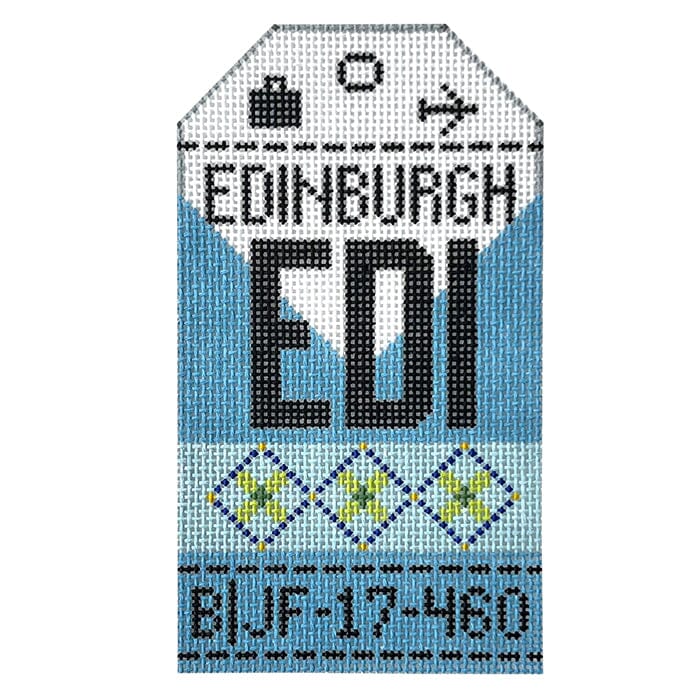 Edinburgh EDI Retro Travel Tag