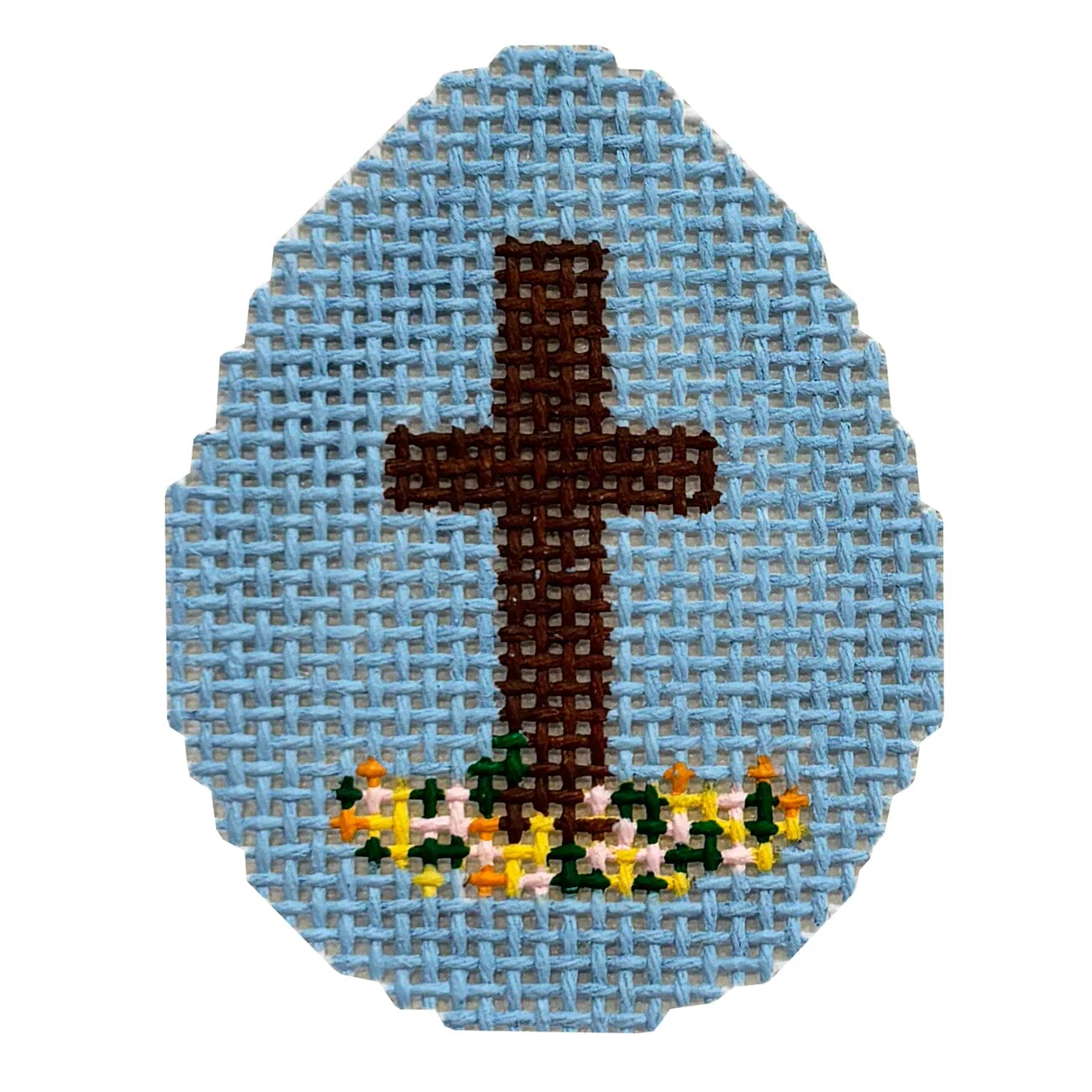 Egg Mini - Cross with Flowers Egg